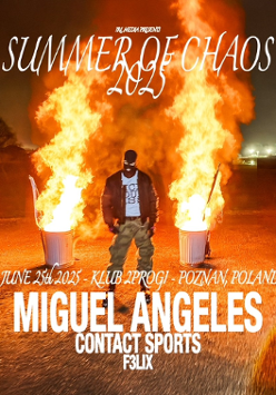 Baner promujący wydarzenie. Nazwa wydarzenia, data i zdjęcie Artysty.