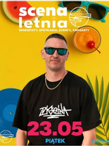 Baner promujący wydarzenie. Nazwa wydarzenia, data i zdjęcie Artysty.