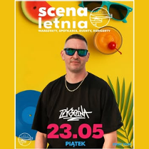 Baner promujący wydarzenie. Nazwa wydarzenia, data i zdjęcie Artysty.