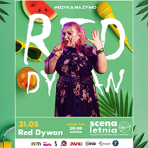 Baner promujący wydarzenie. Nazwa wydarzenia, data i zdjęcie Artystki.