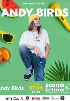 Baner promujący wydarzenie. Nazwa wydarzenia, data i zdjęcie Artysty.