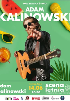 Baner promujący wydarzenie. Nazwa wydarzenia, data i zdjęcie Artysty.