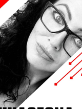 Baner promujący wydarzenie. Nazwa wydarzenia i zdjęcie artystki.