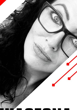 Baner promujący wydarzenie. Nazwa wydarzenia i zdjęcie artystki.