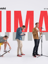 Baner promujący wydarzenie. Nazwa wydarzenia i zdjęcie artysty.