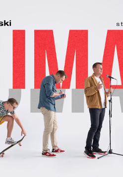 Baner promujący wydarzenie. Nazwa wydarzenia i zdjęcie artysty.