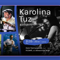 Baner promujący wydarzenie. Nazwa wydarzenia, data i zdjęcie Artystów.