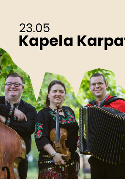 Baner promujący wydarzenie. Nazwa wydarzenia, data i zdjęcie Artystów.