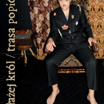 Baner promujący wydarzenie. Nazwa wydarzenia i zdjęcie artysty.