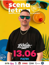 Baner promujący wydarzenie. Nazwa wydarzenia, data i zdjęcie Artysty.