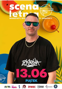 Baner promujący wydarzenie. Nazwa wydarzenia, data i zdjęcie Artysty.