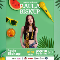 Baner promujący wydarzenie. Nazwa wydarzenia, data i zdjęcie Artystki.