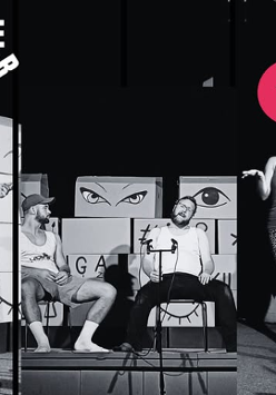 Baner promujący wydarzenie. Nazwa wydarzenia, data i zdjęcie Artystów.