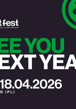 Baner promujący wydarzenie. Nazwa wydarzenia i data.