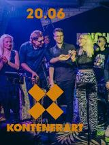 Baner promujący wydarzenie. Nazwa wydarzenia, data i zdjęcie Artystów.