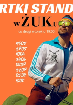 Baner promujący wydarzenie. Nazwa wydarzenia i zdjęcie artysty.