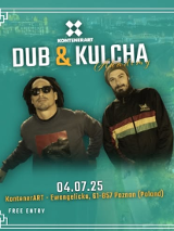 Baner promujący wydarzenie. Nazwa wydarzenia i zdjęcie artystów.