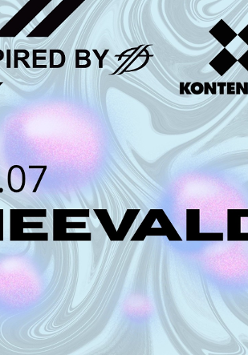 Baner promujący wydarzenie. Nazwa wydarzenia, data i zdjęcie Artysty.