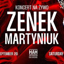 Baner promujący wydarzenie. Nazwa wydarzenia, data i zdjęcie Artysty.