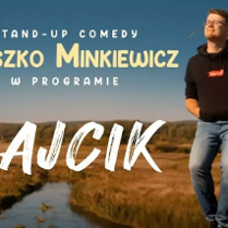 Baner promujący wydarzenie. Nazwa wydarzenia i zdjęcie artysty.