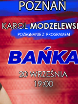 Baner promujący wydarzenie. Nazwa wydarzenia, data i zdjęcie Artysty.