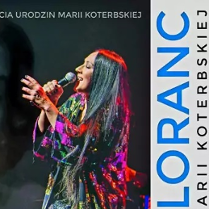 Baner promujący wydarzenie. Nazwa wydarzenia i zdjęcie artystki.