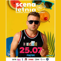 Baner promujący wydarzenie. Nazwa wydarzenia, data i zdjęcie Artysty.