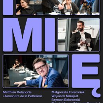 Baner promujący wydarzenie. Nazwa wydarzenia i zdjęcie artystów.