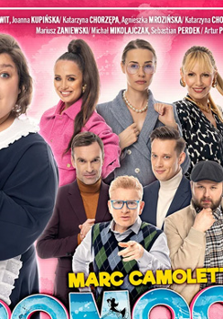 Baner promujący wydarzenie. Nazwa wydarzenia i zdjęcie artystów.