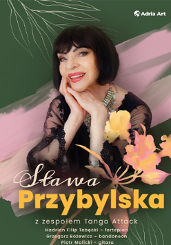 Baner promujący wydarzenie. Nazwa wydarzenia i zdjęcie artystki.