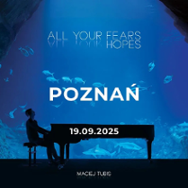 Baner promujący wydarzenie. Nazwa wydarzenia, data i zdjęcie Artysty.