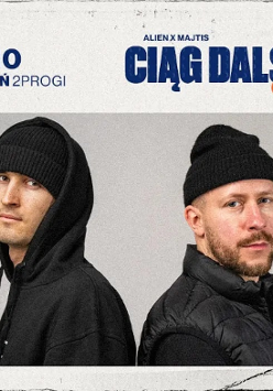 Baner promujący wydarzenie. Nazwa wydarzenia, data i zdjęcie Artystów.