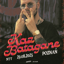 Baner promujący wydarzenie. Nazwa wydarzenia, data i zdjęcie Artysty.