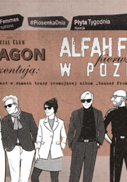 Baner promujący wydarzenie. Nazwa wydarzenia i zdjęcie artystów.