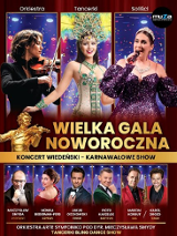 Baner promujący wydarzenie. Nazwa wydarzenia i zdjęcie artystów.