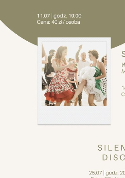 Baner promujący wydarzenie. Nazwa wydarzenia i data.