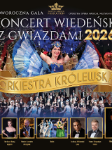 Baner promujący wydarzenie. Nazwa wydarzenia i zdjęcie artystów.