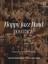 Baner promujący wydarzenie. Nazwa wydarzenia, data i zdjęcie Artystów.