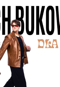 Baner promujący wydarzenie. Nazwa wydarzenia i zdjęcie artysty.