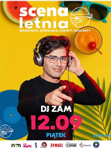 Baner promujący wydarzenie. Nazwa wydarzenia, data i zdjęcie Artysty.