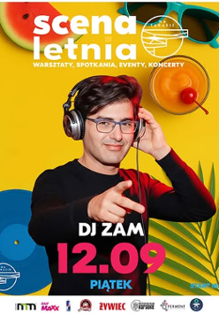 Baner promujący wydarzenie. Nazwa wydarzenia, data i zdjęcie Artysty.