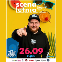 Baner promujący wydarzenie. Nazwa wydarzenia, data i zdjęcie Artysty.