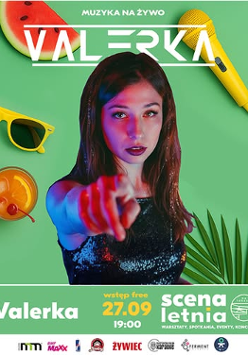 Baner promujący wydarzenie. Nazwa wydarzenia, data i zdjęcie Artystki.