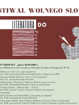 Baner promujący wydarzenie. Nazwa i lista wydarzeń w ramach festiwalu.