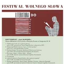 Baner promujący wydarzenie. Nazwa i lista wydarzeń w ramach festiwalu.