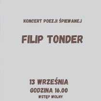 Baner promujący wydarzenie. Nazwa wydarzenia, data i zdjęcie Artysty.