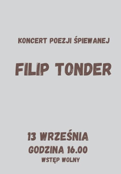 Baner promujący wydarzenie. Nazwa wydarzenia, data i zdjęcie Artysty.