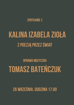 Baner promujący wydarzenie. Nazwa wydarzenia, data i zdjęcie Artystki.