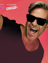 Baner promujący wydarzenie. Nazwa wydarzenia, data i zdjęcie Artysty.