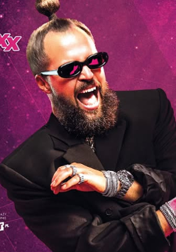 Baner promujący wydarzenie. Nazwa wydarzenia, data i zdjęcie Artysty.